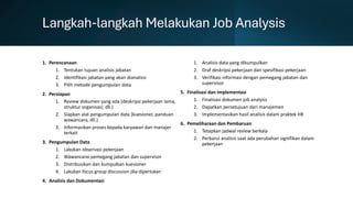 Comprehensive Job Analysis Module 3 Job Analysis Training and Workshop | PDF