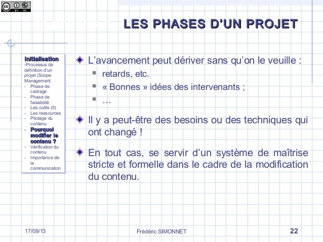 Les différentes phases d’un projet  La phase d’initialisation