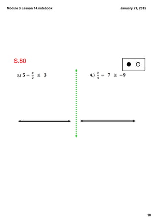Module 3 Lesson 14.notebook
10
January 21, 2015
S.80
 