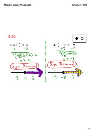 Module 3 Lesson 14.notebook
11
January 21, 2015
S.80
 