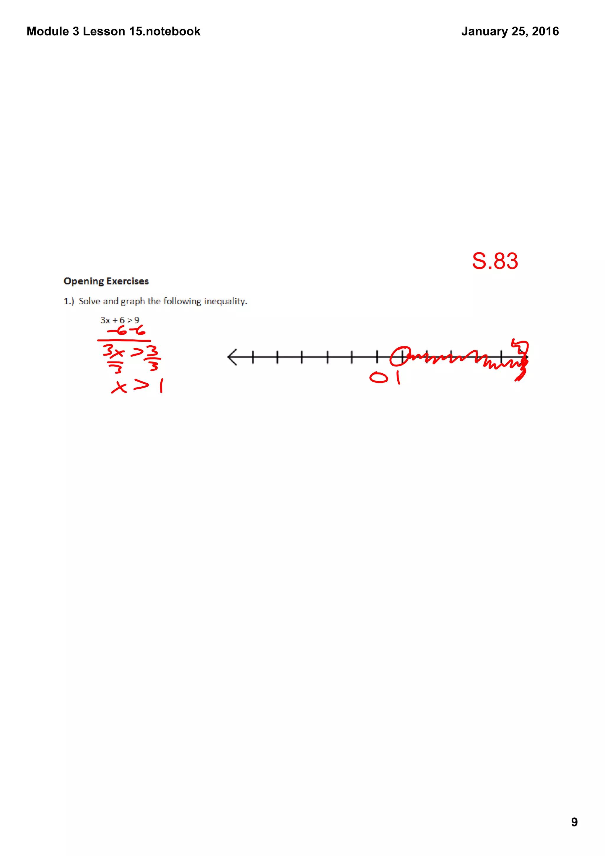 Module 3 Lesson 15.notebook
9
January 25, 2016
S.83
 