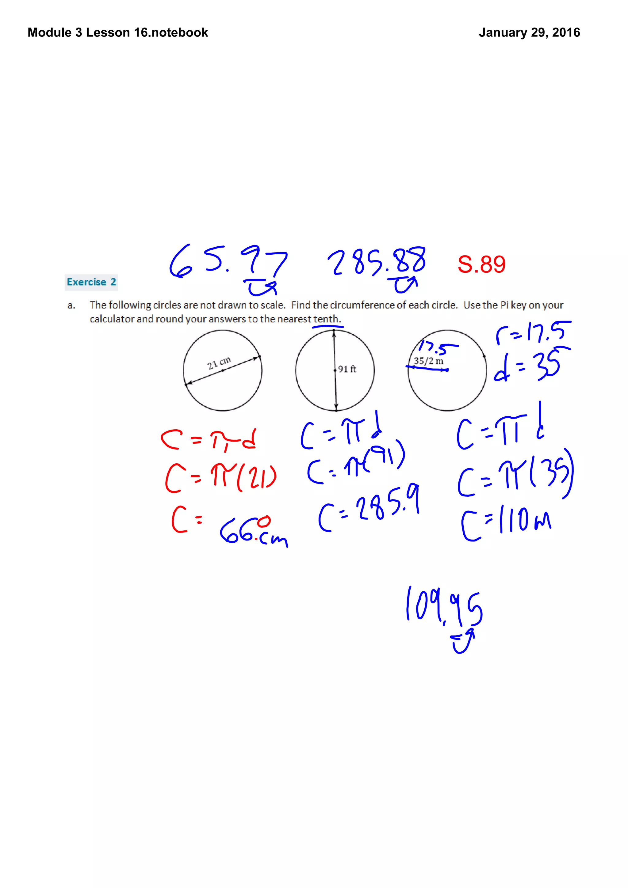 Module 3 Lesson 16.notebook January 29, 2016
S.89
 