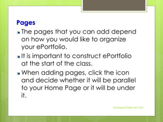 Creating ePortfolio as a Technology Tool | PDF