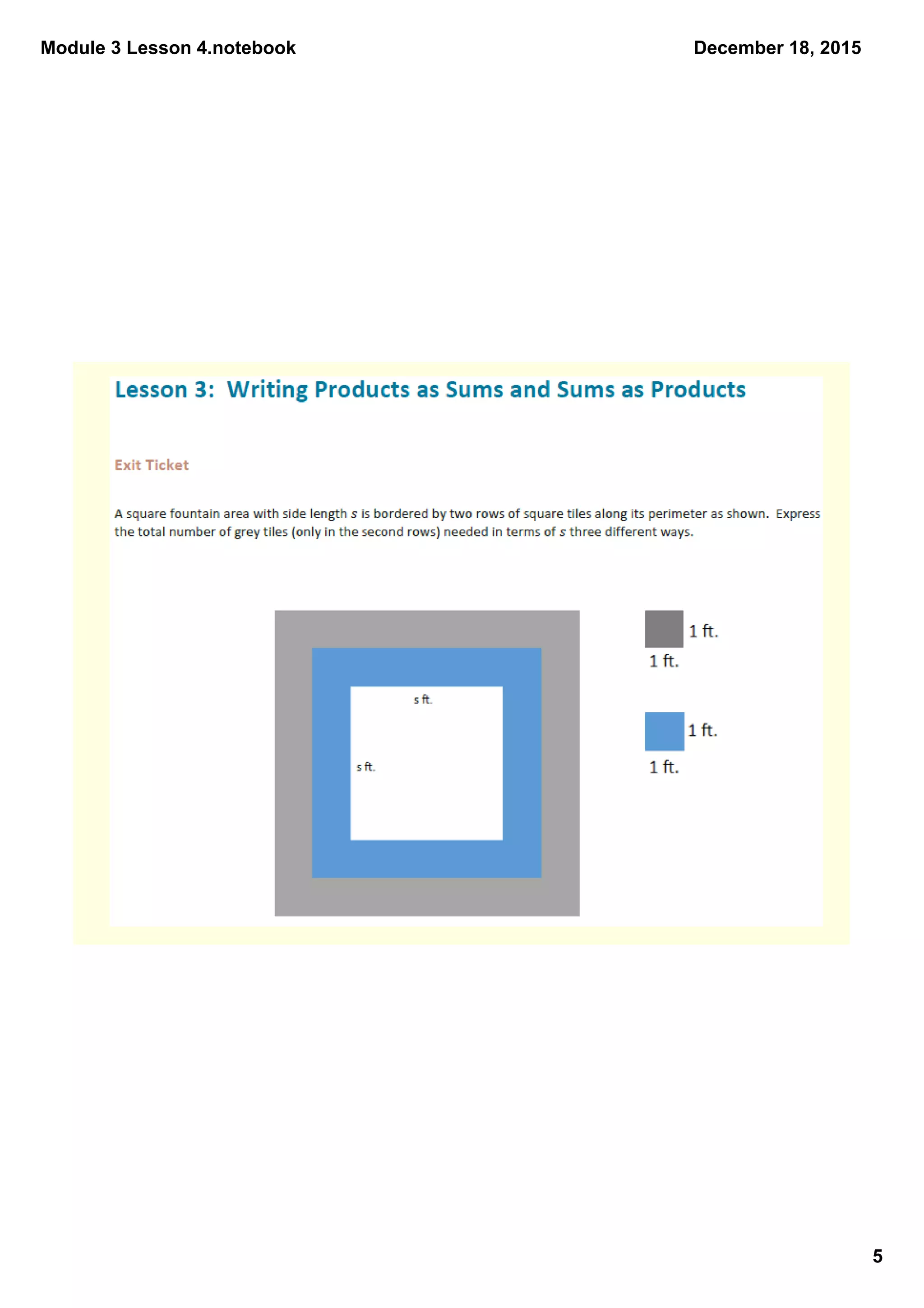 Module 3 Lesson 4.notebook
5
December 18, 2015
 