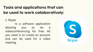 Technology Collaborative Tools for Teaching | PDF