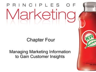 Chapter Four Managing Marketing Information to Gain Customer Insights 