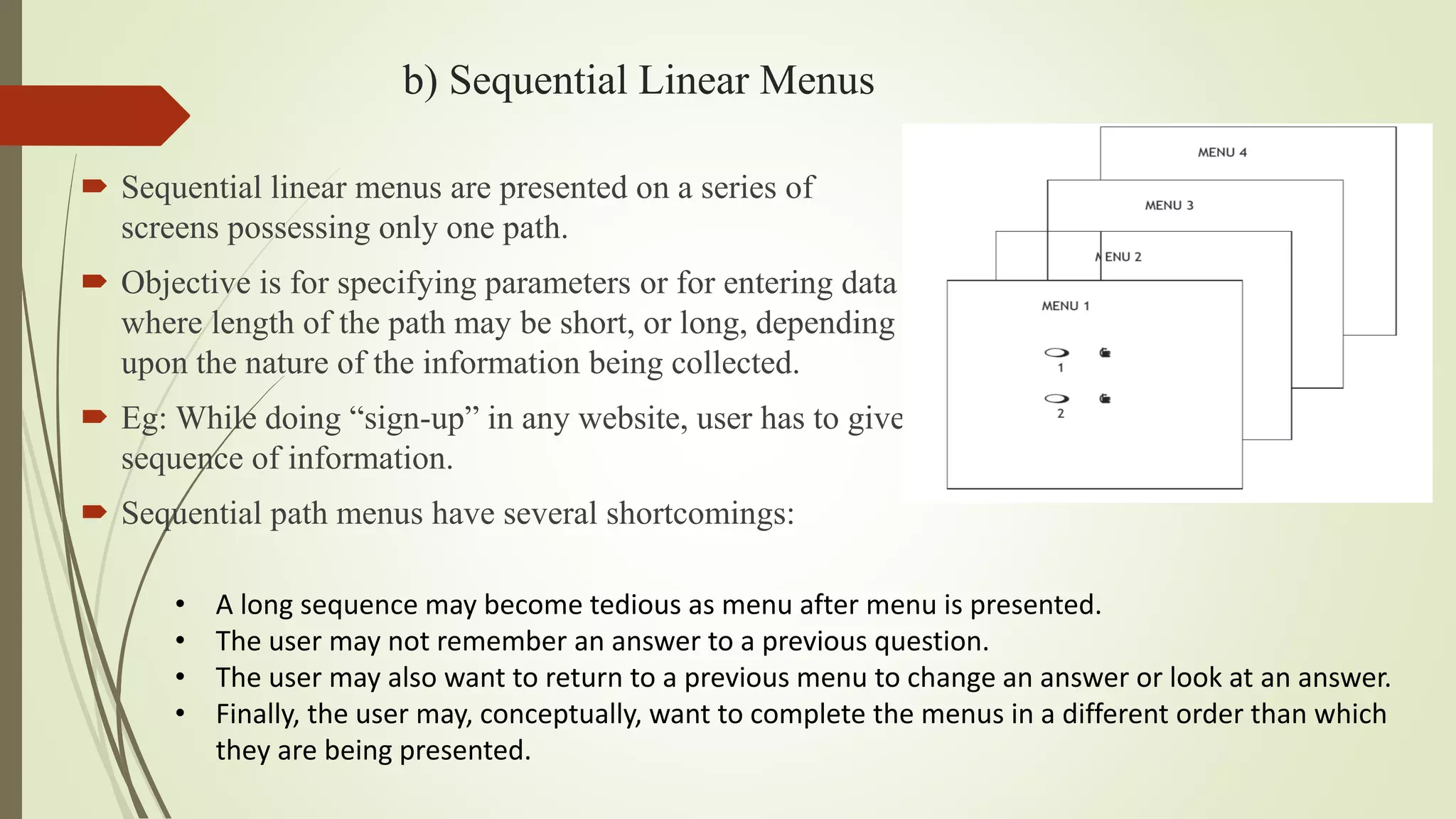 User Interface Design- Module 3 Menus | PDF