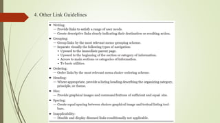 User Interface Design- Module 3 Menus | PDF