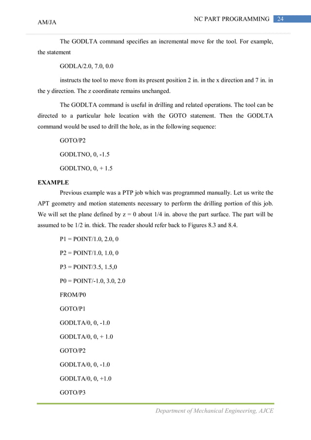 NC part programing & Robotics | PDF | Programming Languages | Computing