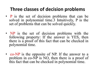 Class P Problem With Example np complete | PPTX
