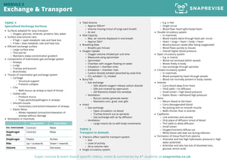 A-level OCR Biology Past Paper Summary: Exchange & Transport (Module 3 ...