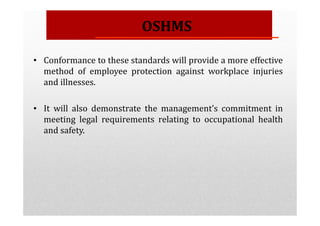 Oshms Checklist Module 3 OSH Management System MS1722:2003 OSH-MS | PDF