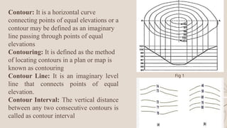 Inverse Distance Contours contours in surveying detailed ppt for engineering students | PPTX