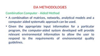 Comprehensive Overview of EIA Methodologies for Environmental Impact ...