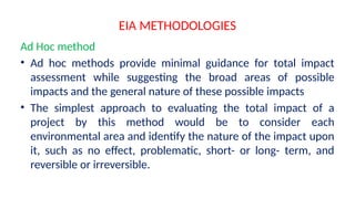 Comprehensive Overview of EIA Methodologies for Environmental Impact ...