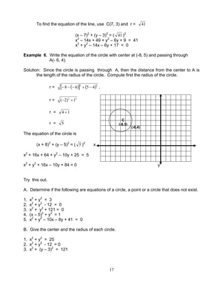 Module 3 plane coordinate geometry | PDF