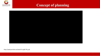 Concept of planning
2
Https://www.youtube.com/watch?v=yyQK-TM_upk
 