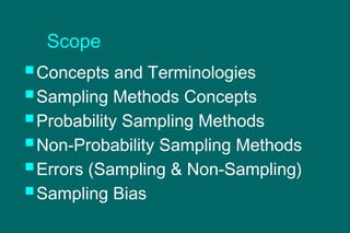 MODULE 3_Sampling Methods for health students | PPTX
