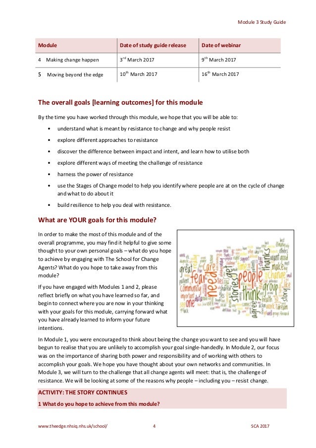 Module 3 Study Guide School For Change Agents
