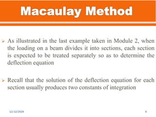 The Last Deflection Advanced Strength of Materials II: Beam Deflection and Stress Analysis ...