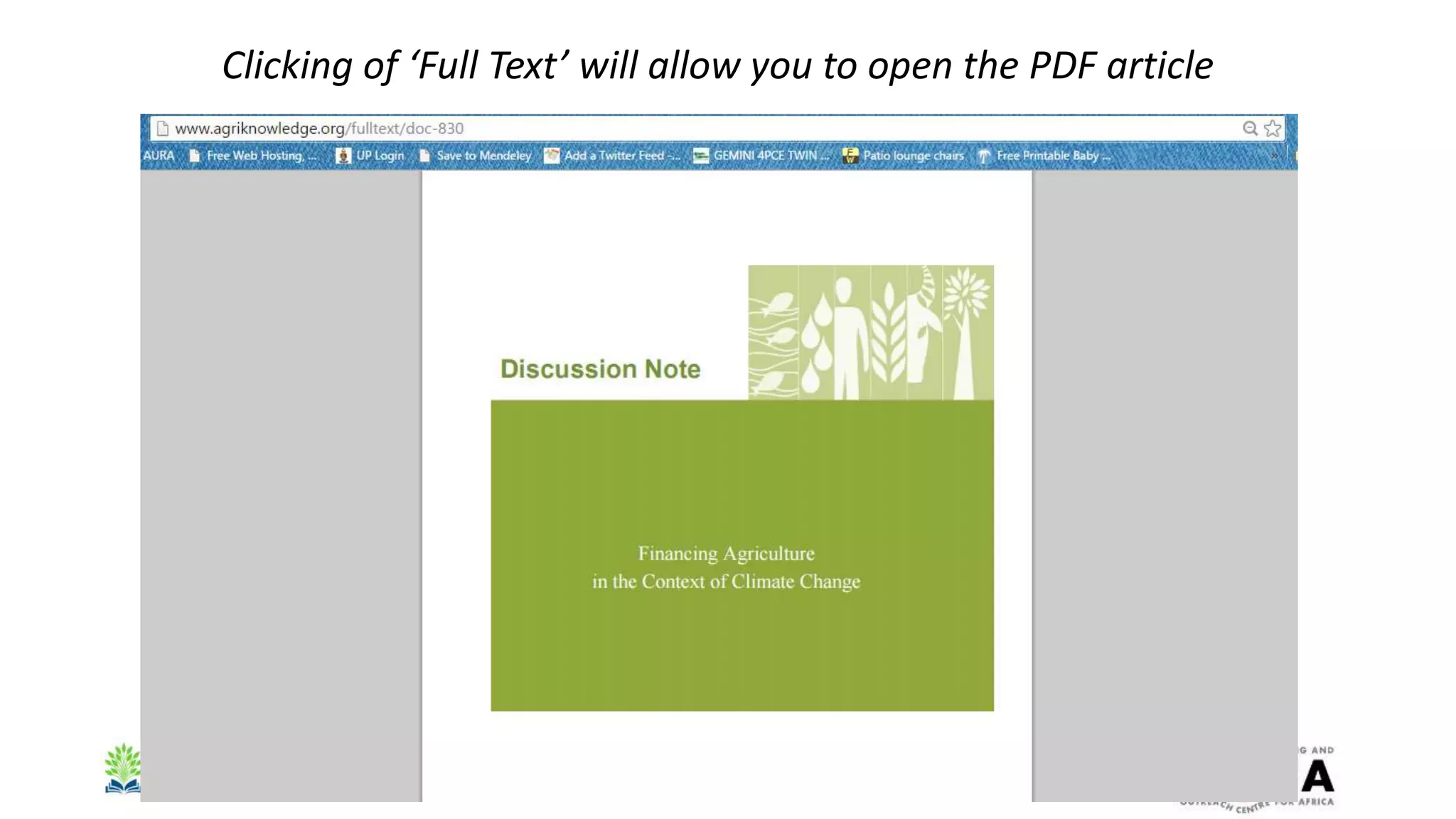 Clicking of ‘Full Text’ will allow you to open the PDF article
 