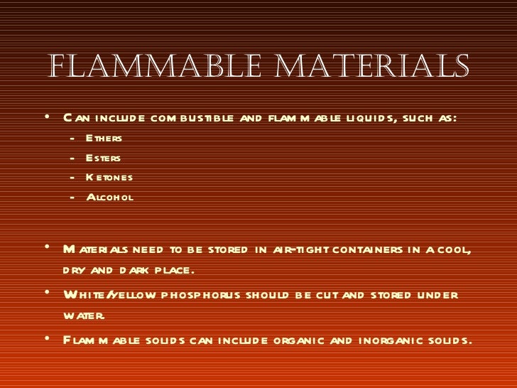 Module4 Flammable Materials
