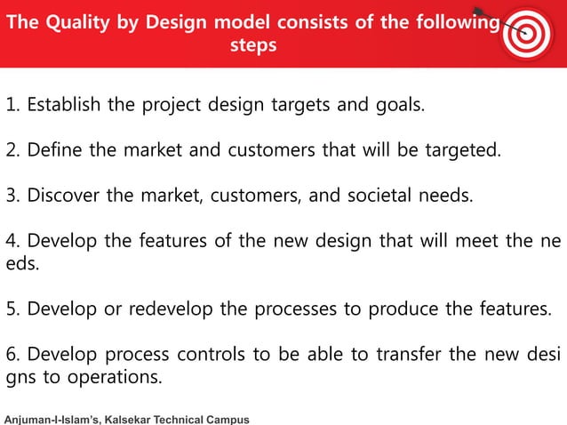 Introduction to Quality Engineering / Quality Control