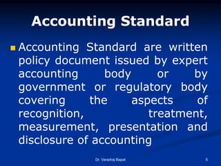 GAAP Accounting Standards & IFRS oct 2016 | PPTX