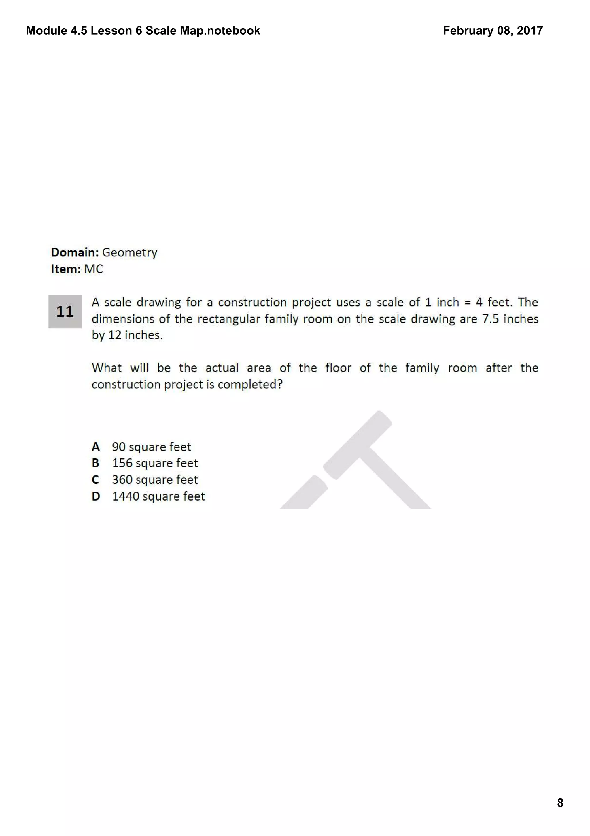 Module 4.5 Lesson 6 Scale Map.notebook
8
February 08, 2017
 