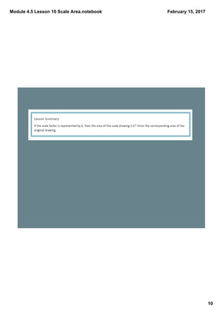 Module 4.5 Lesson 10 Scale Area.notebook
10
February 15, 2017
 