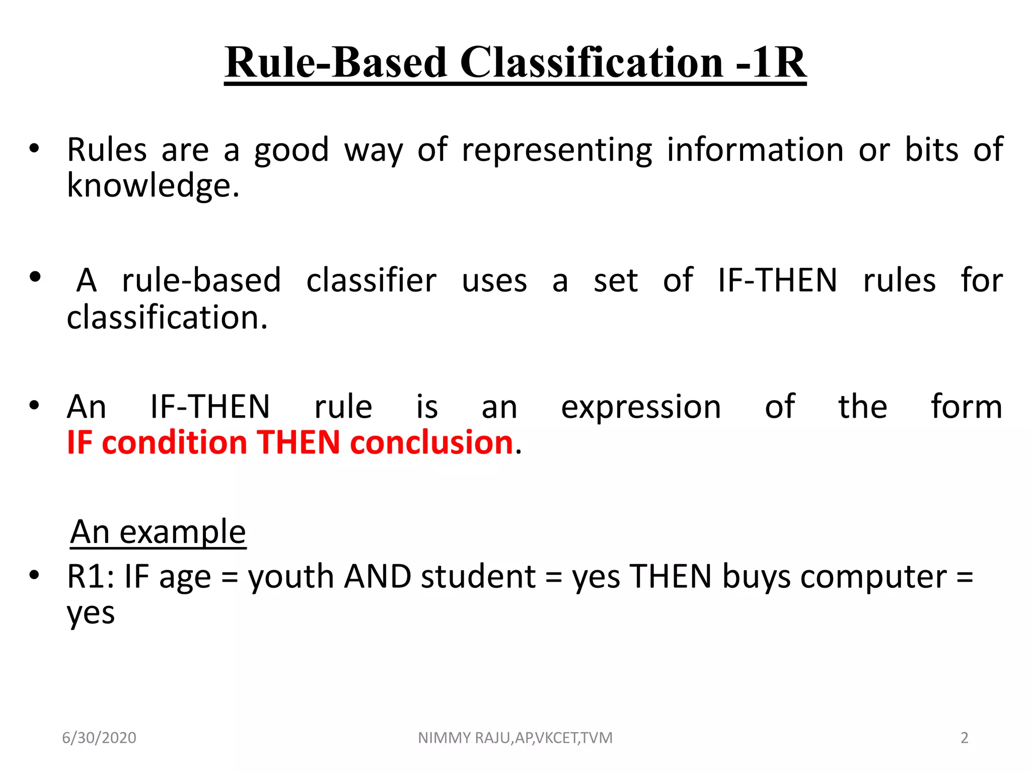 CS 402 DATAMINING AND WAREHOUSING -MODULE 4 | PPTX