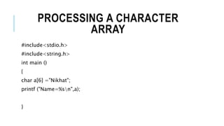 Module 4- Arrays and Strings | PPTX