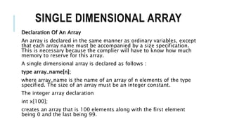 Module 4- Arrays and Strings | PPTX