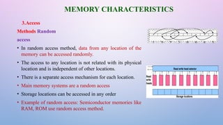 computer architecture memory system organization | PPTX