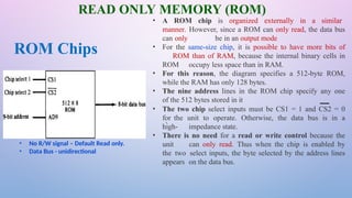 Rom Only Memory computer architecture memory system organization | PPTX