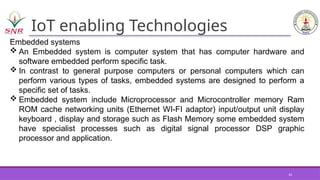 INTERNET OF THINGS - EMBEDDED SYSTEMS AND INTERNET OF THINGS | PPTX