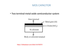 Two Mos mos DEVICE CHARACTERISTICS AND THRESHOLD VOLTAGE | PPTX