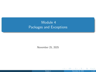 Module4.pdf for java ppt with easy full detailed explanation | PDF