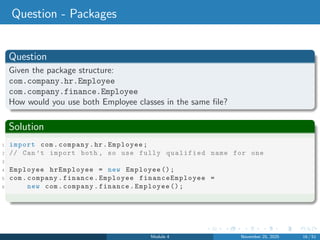 Module4.pdf for java ppt with easy full detailed explanation | PDF