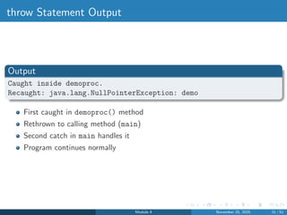 Module4.pdf for java ppt with easy full detailed explanation | PDF