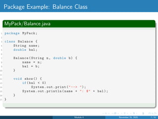 Module4.pdf for java ppt with easy full detailed explanation | PDF