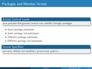 Module4.pdf for java ppt with easy full detailed explanation | PDF