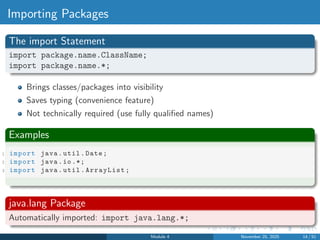 Module4.pdf for java ppt with easy full detailed explanation | PDF