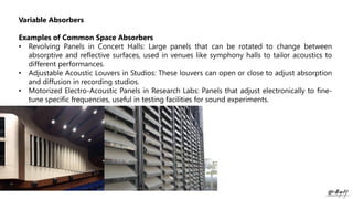 Variable Acoustics MODULE 4.pdf, B.ARCH, S5, Noise-Basic Categories Of Sound In Buildings ...