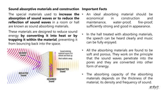 MODULE 4.pdf, B.ARCH, S5, Noise-Sound absorptive materials and ...