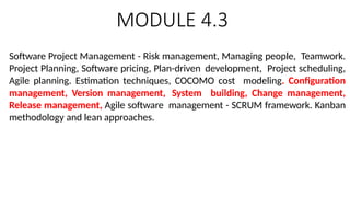 Comprehensive Software Project Management: Risk, Teamwork, and ...