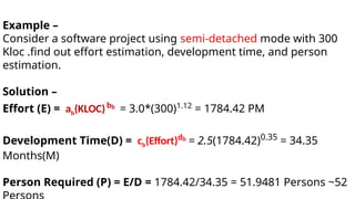Comprehensive Software Project Estimation Techniques and COCOMO Models ...