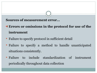 Error. Sign Scale Measurement Scales, Errors, Reliability, and Validity in Research | PPTX