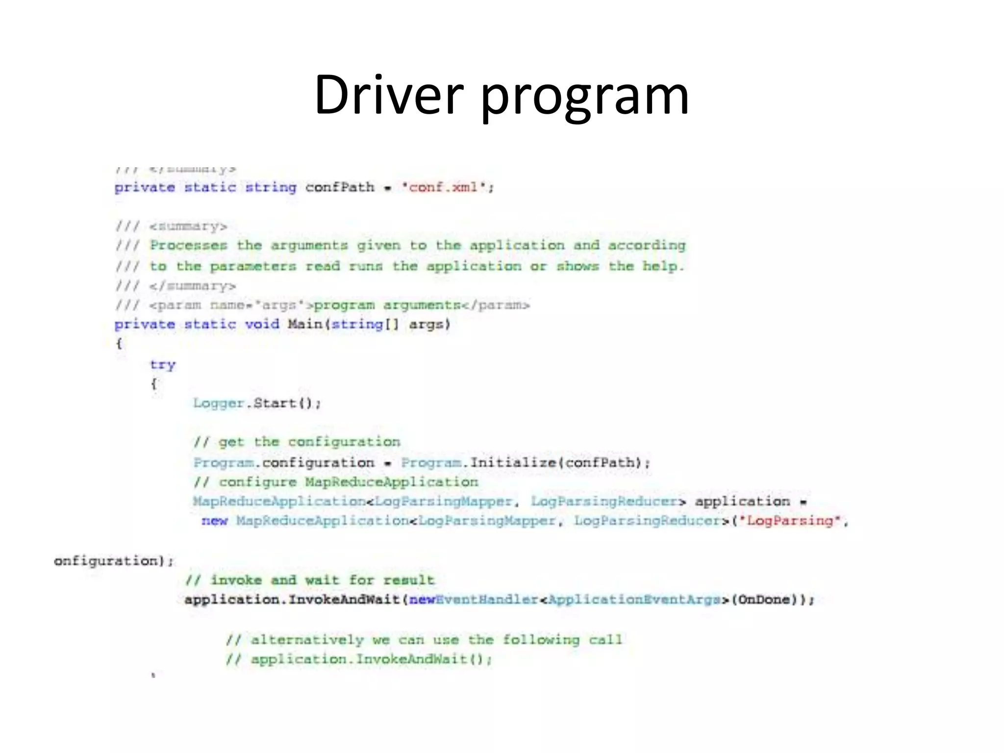 Driver program 