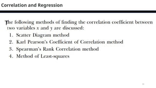10
Correlation and Regression
 